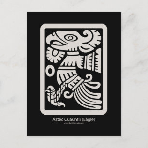 Aztec Cuauhtli - Eagle-vykort (Putty) Vykort