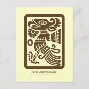 Aztec Cuauhtli - Örn (Brun) Postkort Vykort