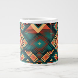 Aztec Design Coffee Kopp Jumbo Mugg