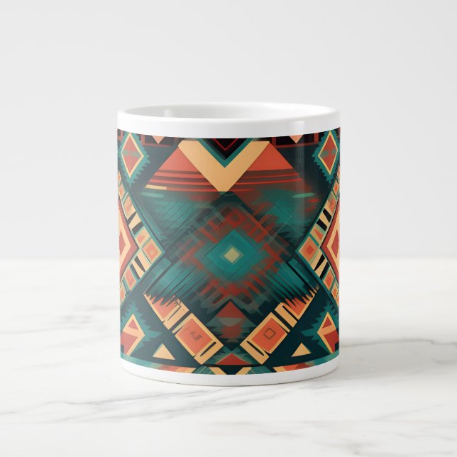 Aztec Design Coffee Kopp Jumbo Mugg (Framsidan)