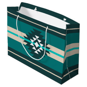 Aztec-design i turkos färg