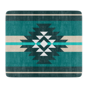 Aztec-design i turkos färg