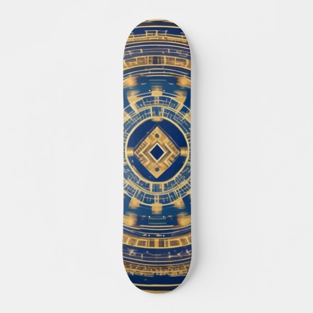 Aztec-design Mini Skateboard Bräda 18,5 Cm (Framsida)