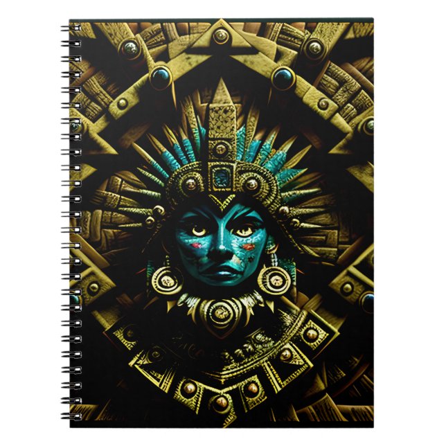 Aztec Design Mönster 2 Anteckningsbok (Framsidan)