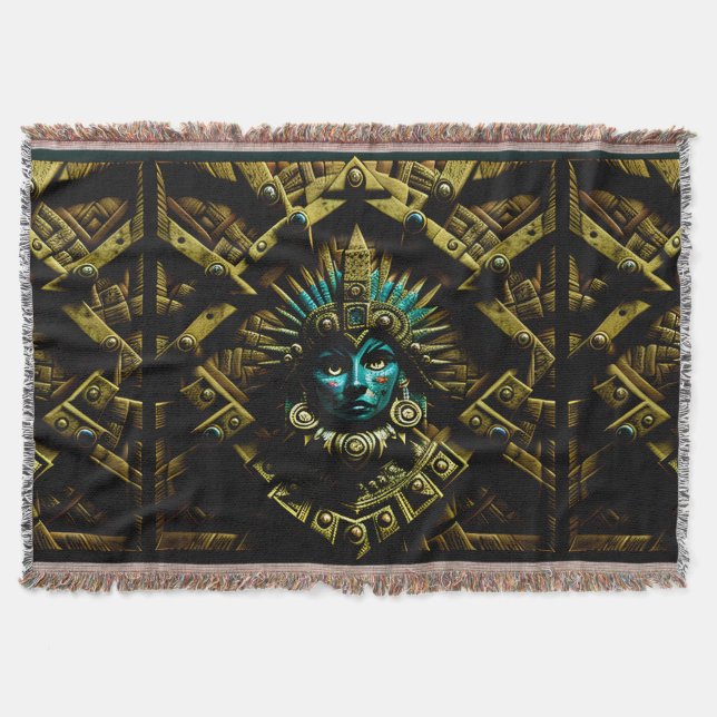 Aztec Design Mönster 2 Filt (Framsidan)