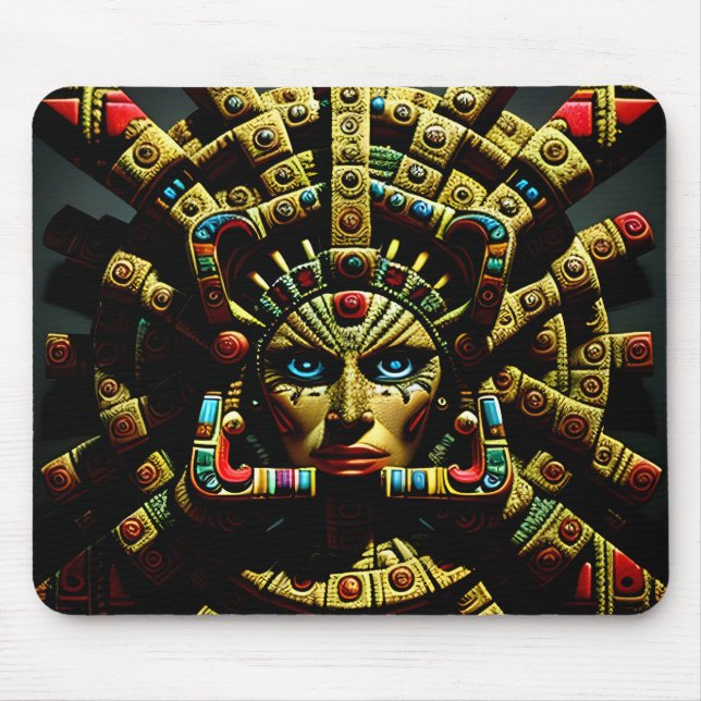 Aztec Design Mönster 4 Musmatta (Framsidan)