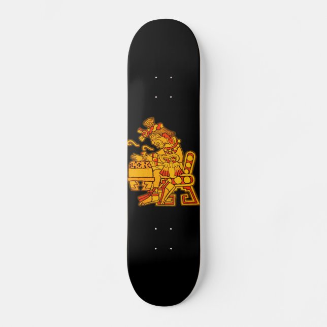 Aztec design old school skateboard bräda 21,6 cm (Framsida)