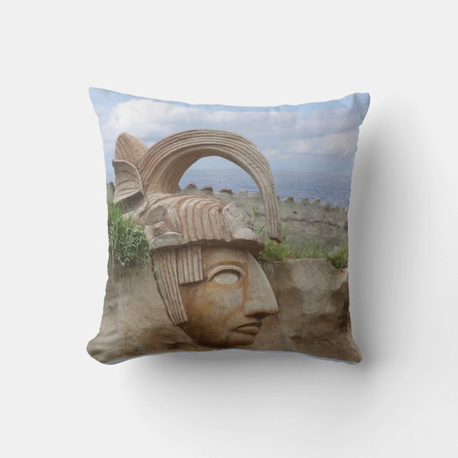 Aztec Design Pillow - Mexico Culture Kudde (Framsida)