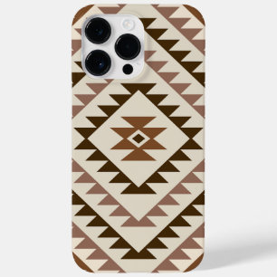 Aztec diamantmotiv design Brun+Crème