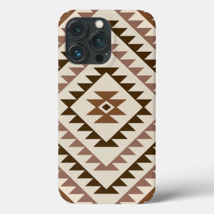 Aztec Diamantmotiv Design Brun+Kräm