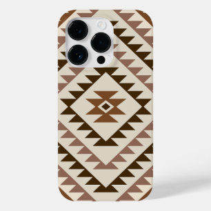Aztec Diamantmotiv Design Brun+Kräm