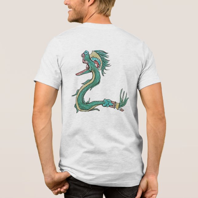 Aztec dragon and symbol shirt t (Baksida)
