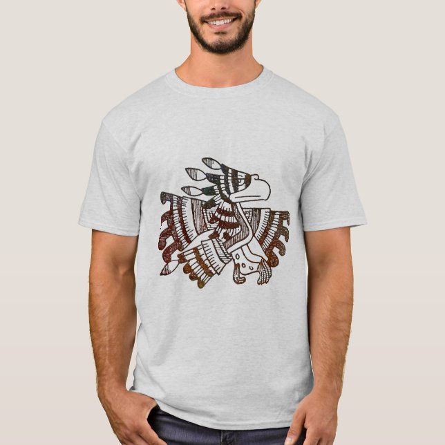 AZTEC Eagle Traditionell Tee Shirt (Framsida)