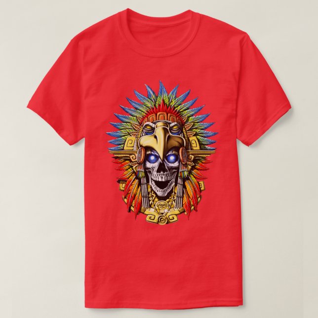 Aztec Eagle Warrior 1 T Shirt (Design framsida)