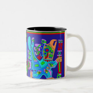 Aztec Eagle Warrior God Två-Tonad Mugg