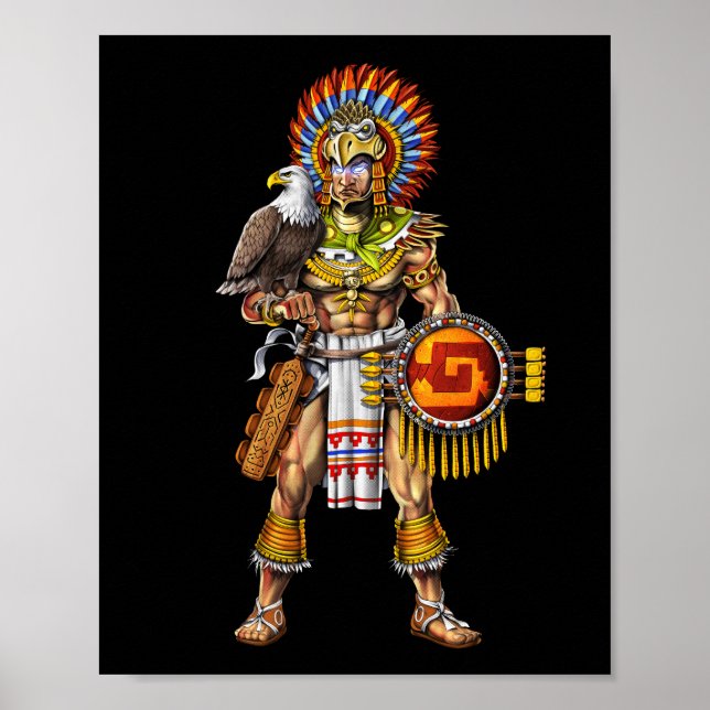 Aztec Eagle Warrior Poster (Framsidan)
