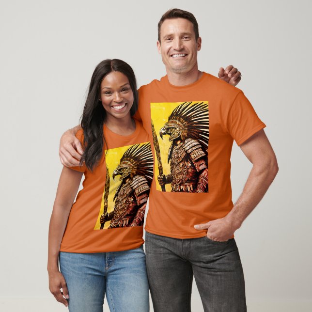 Aztec Eagle Warrior T-Shirt - Intricate Tattoo (Unisex)