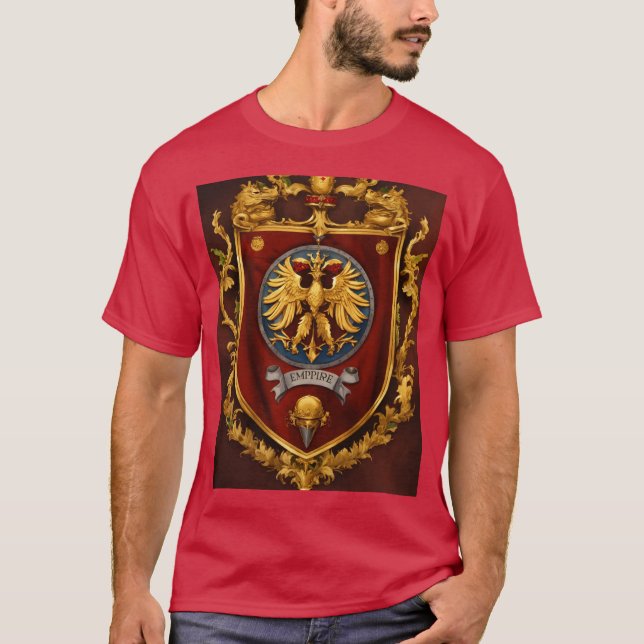 Aztec Eagle Warrior T-Shirt - Intricate Tattoo (Framsida)