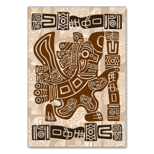 Aztec Eagle Warrior Tribal Ancient Art Bordsnummer