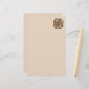 Aztec Eagle Warrior Tribal Ancient Art Brevpapper