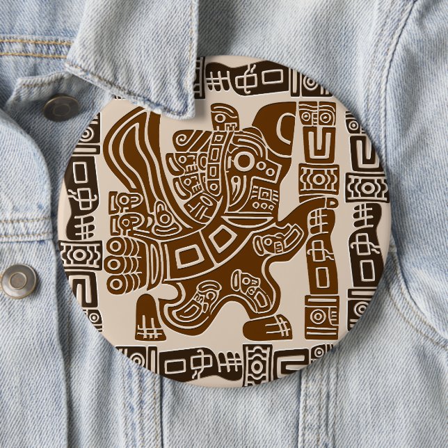 Aztec Eagle Warrior Tribal Ancient Art Knapp (In Situ)