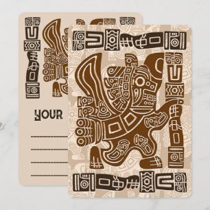 Aztec Eagle Warrior Tribal Ancient Art Program