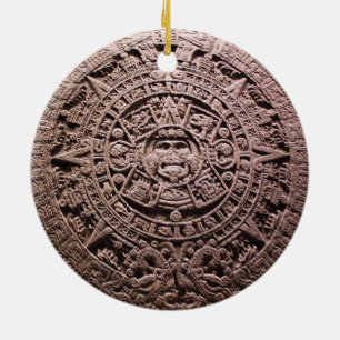 AZTEC ELLER MEXICA mexikan, Julgransprydnad Keramik