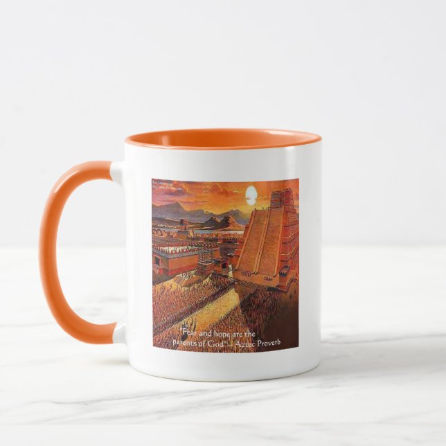 Aztec Empire &ordsakerpresent T-shirts & kort Mugg (Vänster)
