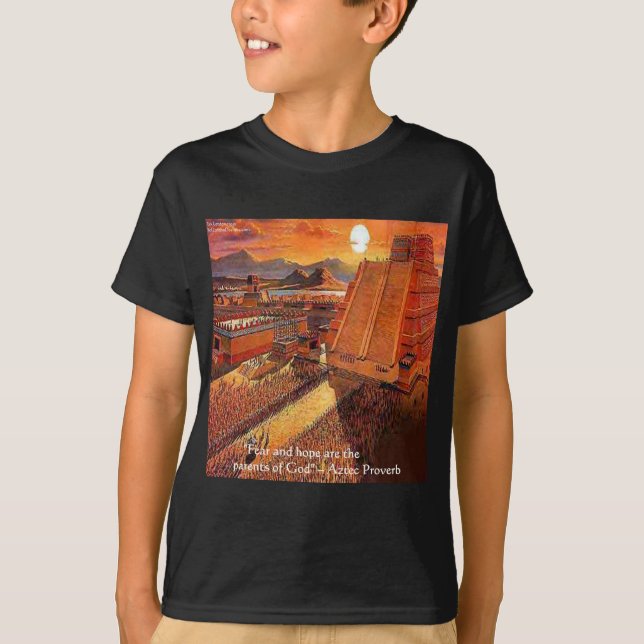 Aztec Empire &ordsaksgåvor Tees & Kort T Shirt (Framsida)