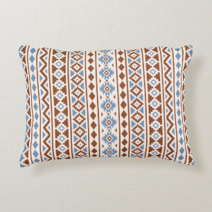 Aztec Essence Lodrät Ptn II Rust Blue Cream Prydnadskudde