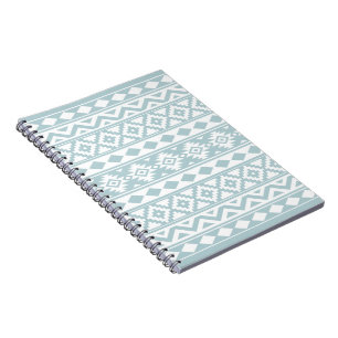 Aztec Essence Ptn IIIb Anka Egg Blue & White Anteckningsbok