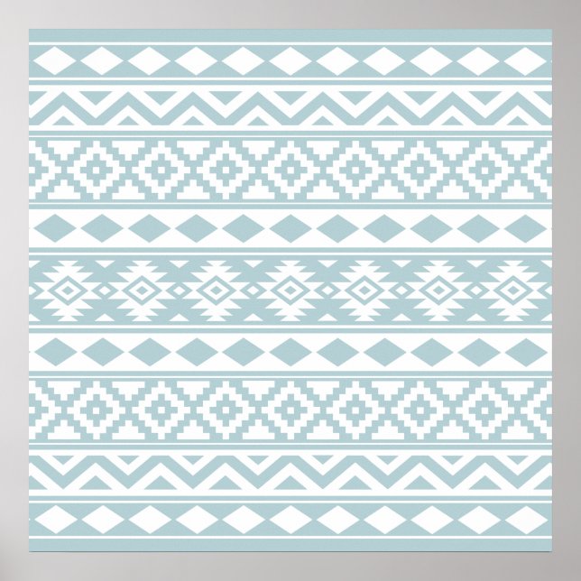 Aztec Essence Ptn IIIb Anka Egg Blue & White Poster (Framsidan)