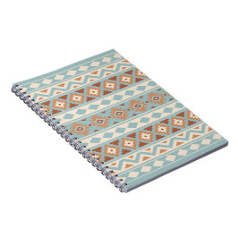 Aztec Essence Ptn IIIb Blue Cream Terracottas Anteckningsbok Med Spiral