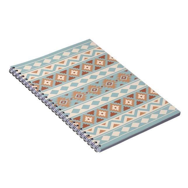 Aztec Essence Ptn IIIb Blue Cream Terracottas Anteckningsbok Med Spiral (Högra Sidan)