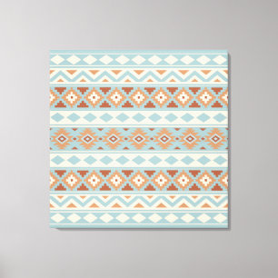 Aztec Essence Ptn IIIb Blue Cream Terracottas Canvastryck