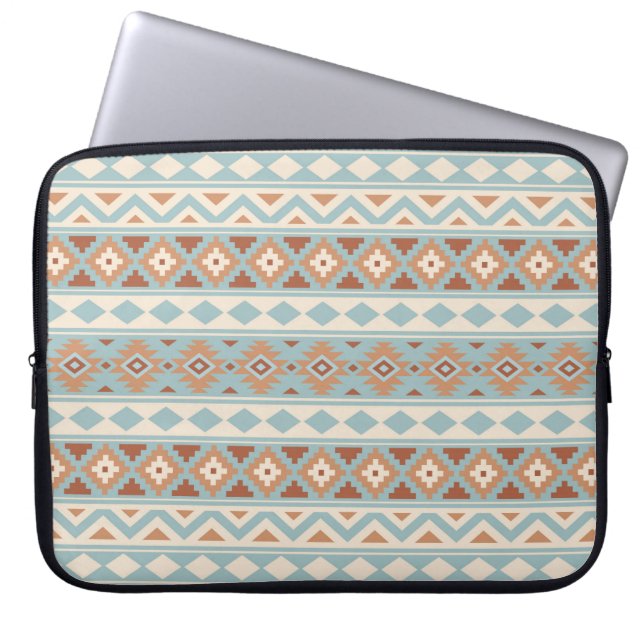 Aztec Essence Ptn IIIb Blue Cream Terracottas Laptop Fodral (Framsidan)