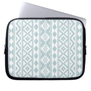 Aztec Essence V Ptn IIIb Anka Egg Blue & White Laptop Sleeve