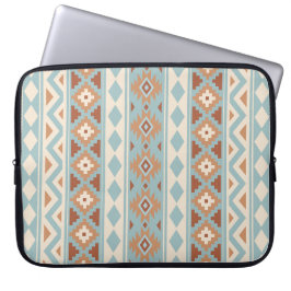 Aztec Essence V Ptn IIIb Blue Cream Terracottas Laptop Sleeve