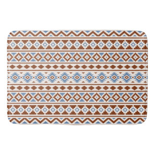 Aztec Essence Vågrät Ptn II Rust Blue Cream Badrumsmatta