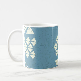 Aztec Ethnic: Blue Geometric Seamless. Kaffemugg