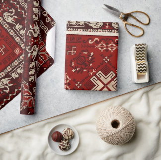 Aztec Ethnic Mönster Presentpapper