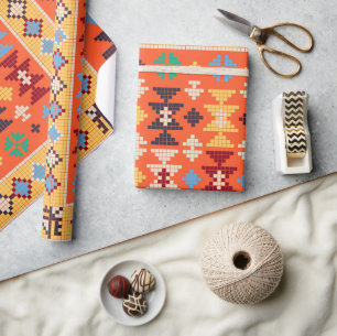 Aztec Ethnic Mönster Presentpapper