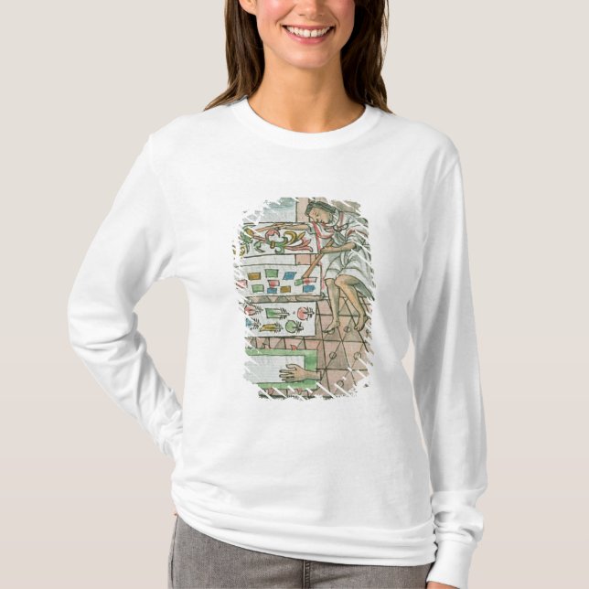 Aztec fjäderhantverkare tee shirt (Framsida)