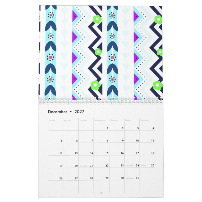 Aztec flicka kalender (Dec 2027)