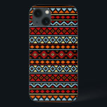 Aztec för blåttorange för extrakt II Ptn röd Blk<br><div class="desc">En Aztec stildesign i ett digital och vektormönster med rött,  blått,  orangen,  gult och svart.</div>