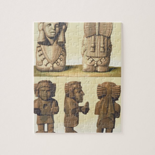 Aztec förebilder, Mexico (färglithographen) Pussel (Vertikal)