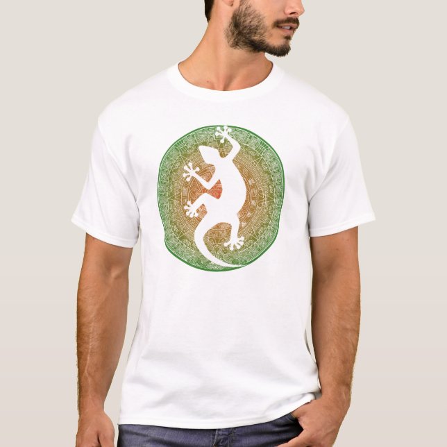 Aztec Gecko T-shirt (Framsida)