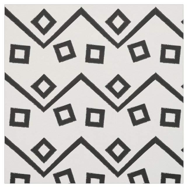 Aztec Geometric Abstrakt Mönster Tyg (Provkarta)