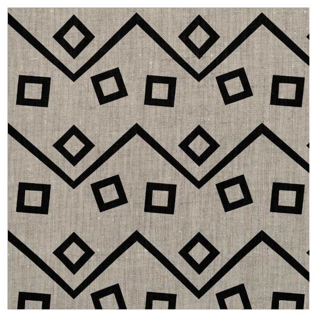 Aztec Geometric Abstrakt Mönster Tyg (Provkarta)