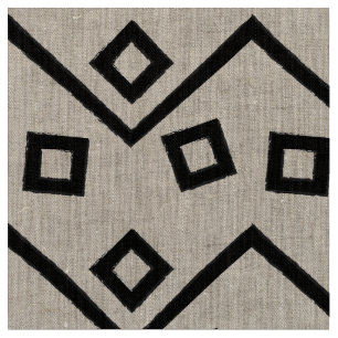 Aztec Geometric Abstrakt Mönster Tyg